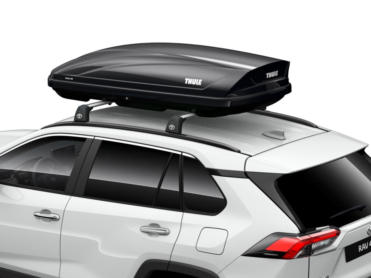 Roof Rack with storage pod attached
