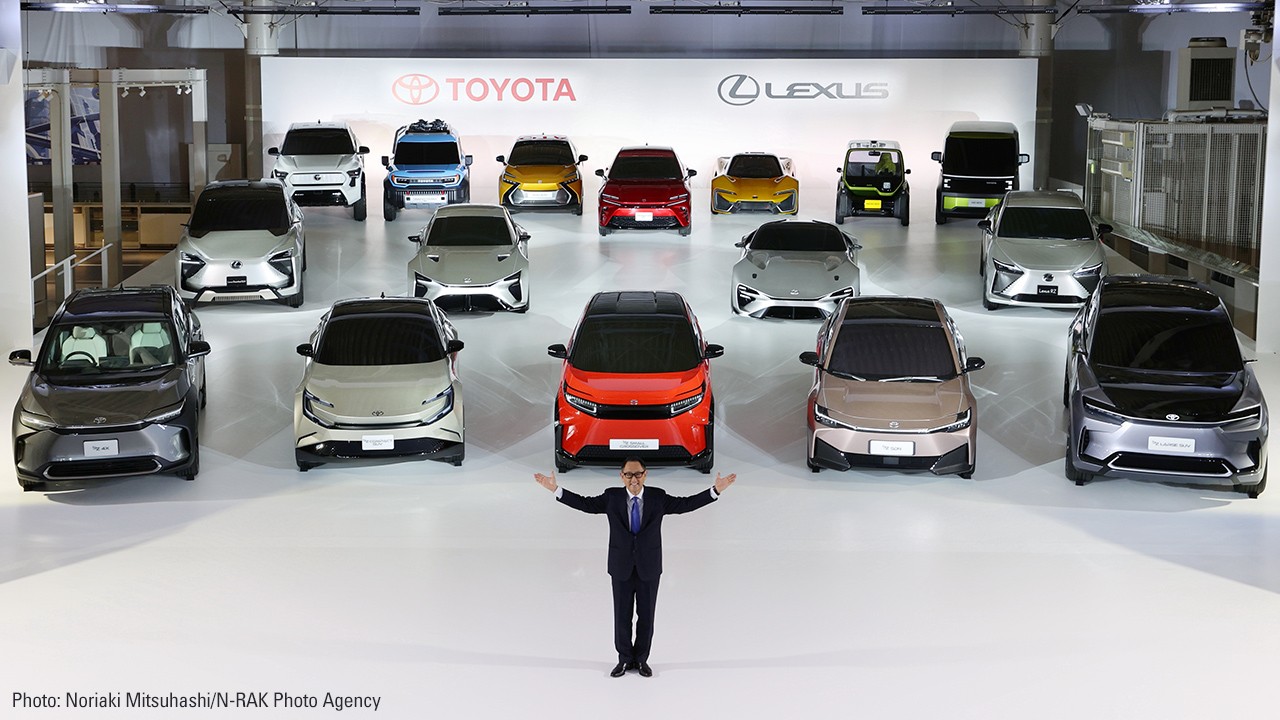Toyota BEV range